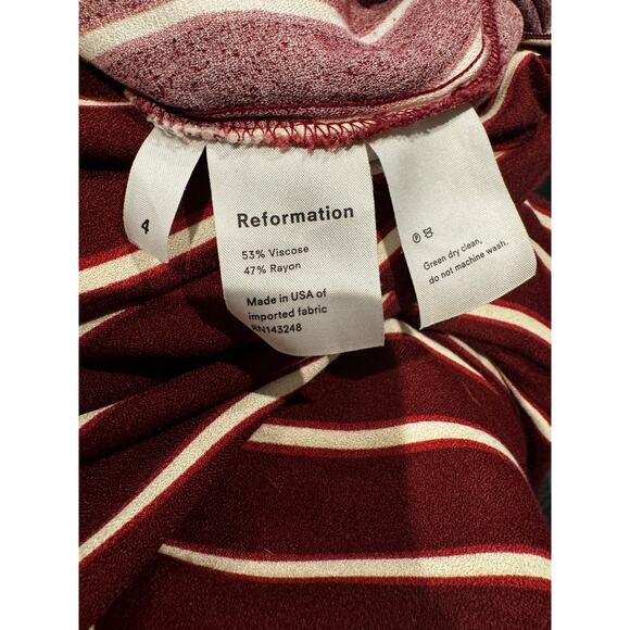 Reformation Guatemala Striped Striped Jumpsuit in Kizmet Size 4 - Picture 5 of 7